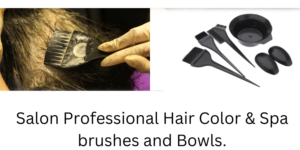 Salon Professional Hair Color Bowl with Brush