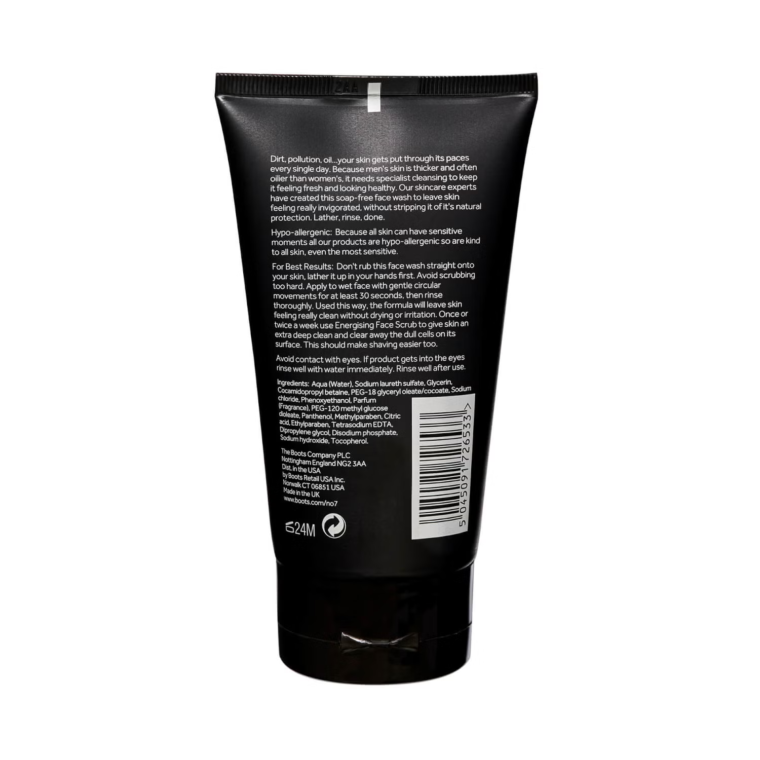 No7 Men Energising Face Wash