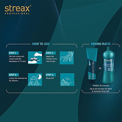 Streax Professional Enhance Light Brown 5 ammonia free