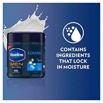 Vaseline Men Cooling Body Cream 48h 400ml