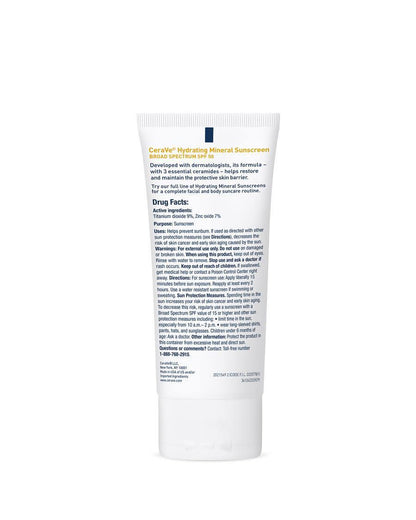 Hydrating Mineral Sunscreen Broad Spectrum SPF50