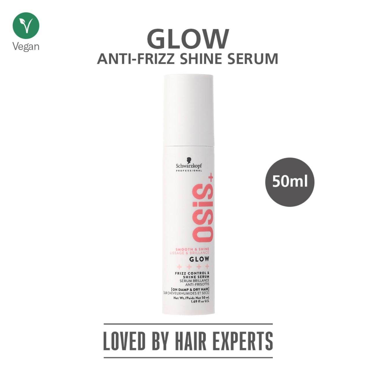 A hair serum that helps calm frizz and style your hair with shine.