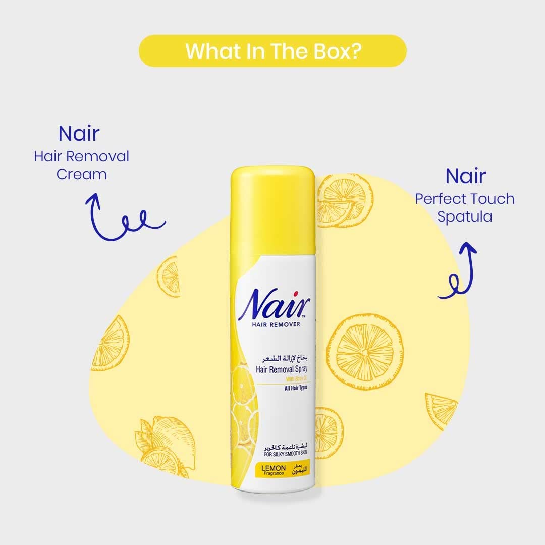 Nair Hair Remover Spray Lemon Fragrance