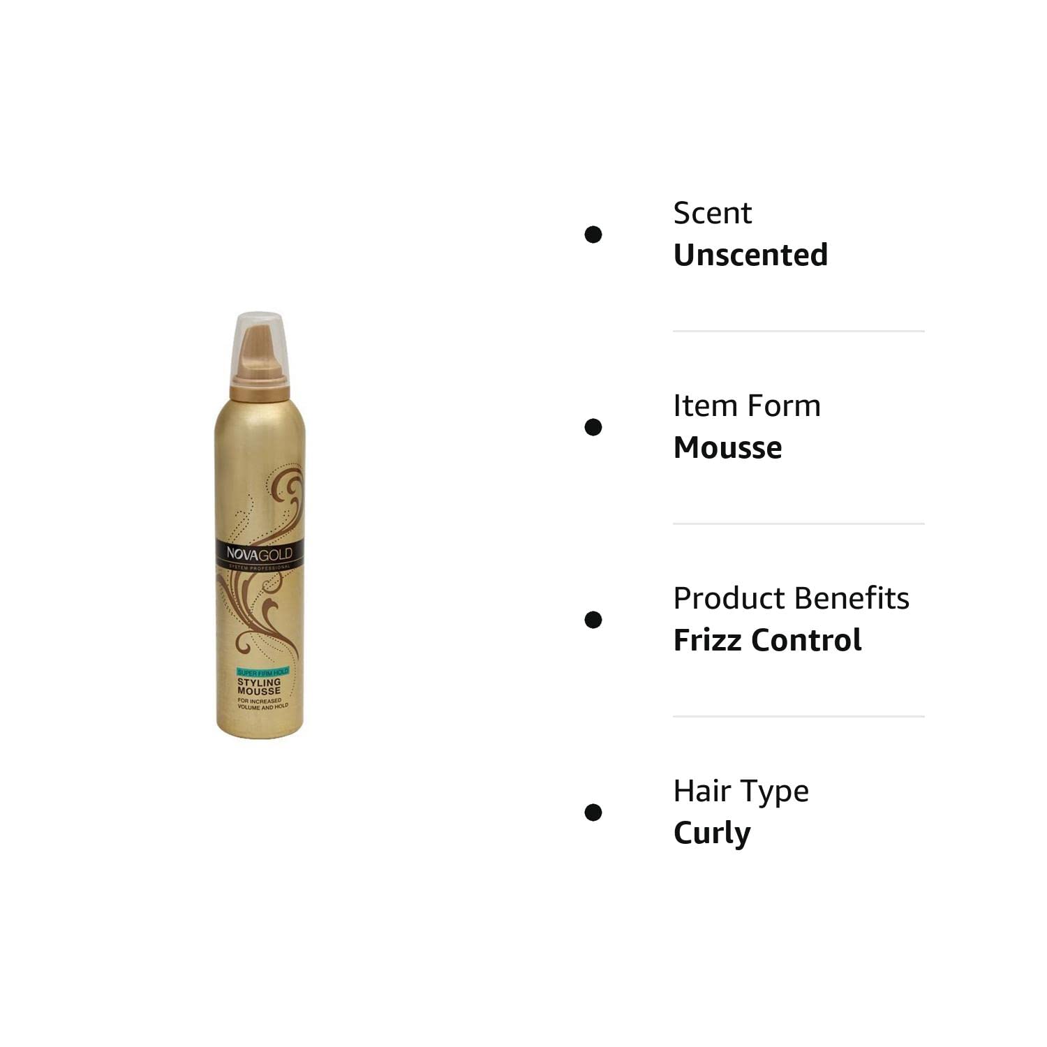 Nova Gold Styling Mousse Volume & Hold