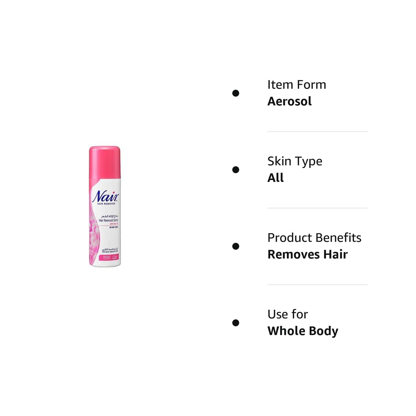 Nair Hair Removal Spray (imported) Rose