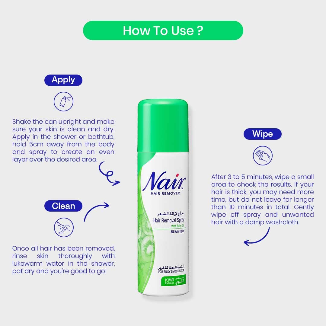 Nair Hair Removal Spray Kiwi extract