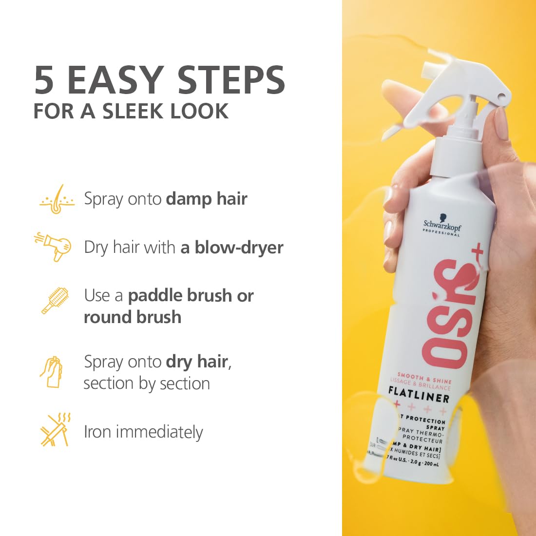 Schwarzkopf Osis+ Flatliner Heat Protection Spray