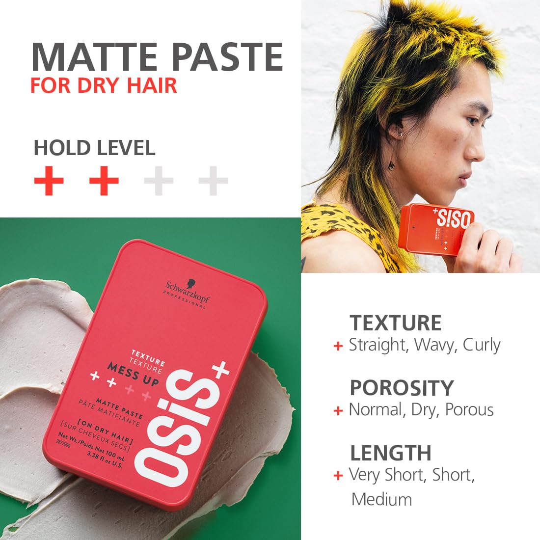 Schwarzkopf Osis+ Mess Up Matte Paste