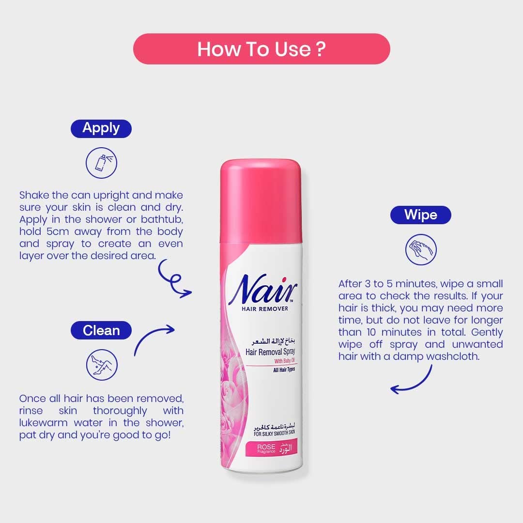 Nair Hair Removal Spray (imported) Rose