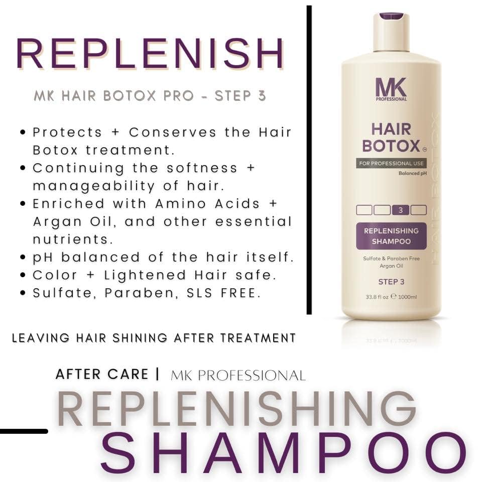 MK Hair Botox Replenishing Shampoo details