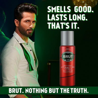 Brut Attraction Totale Deodorant For Men, 200ml