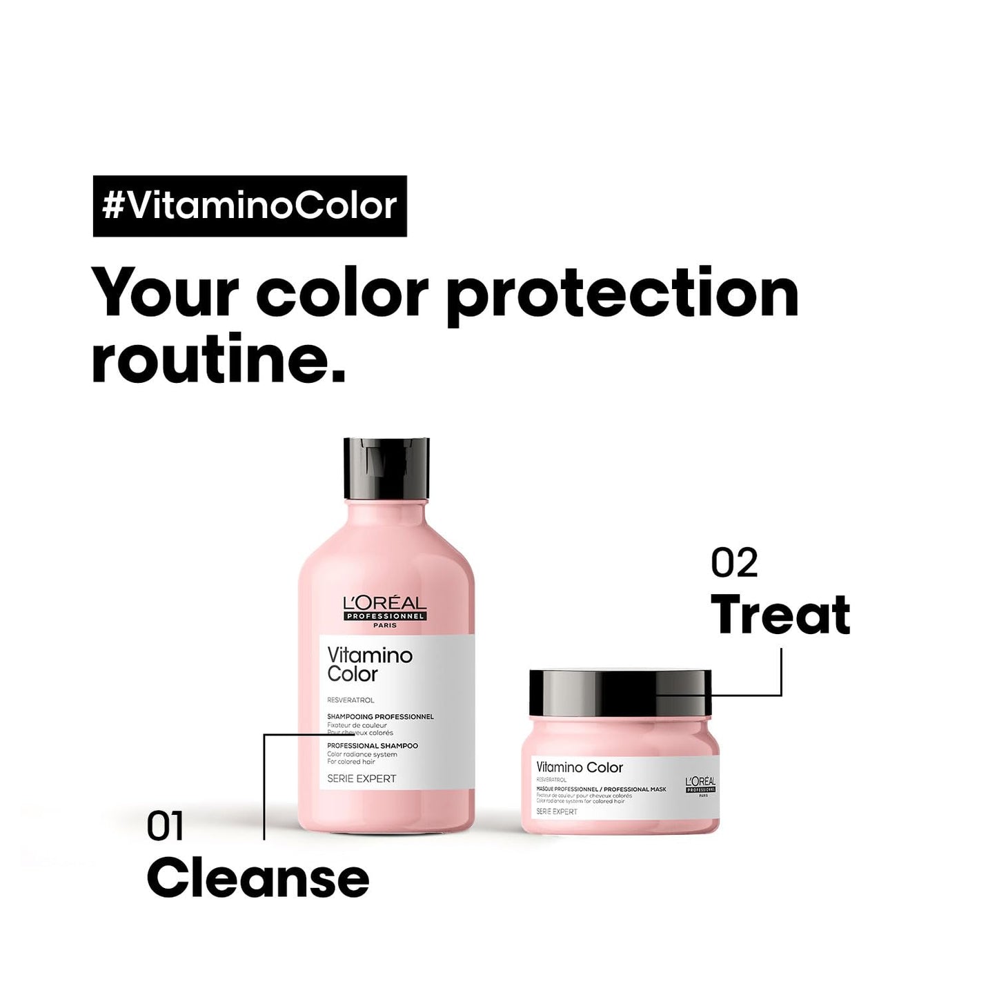 L'Oréal Professionnel Vitamino Shampoo travel pack 50ml with mask