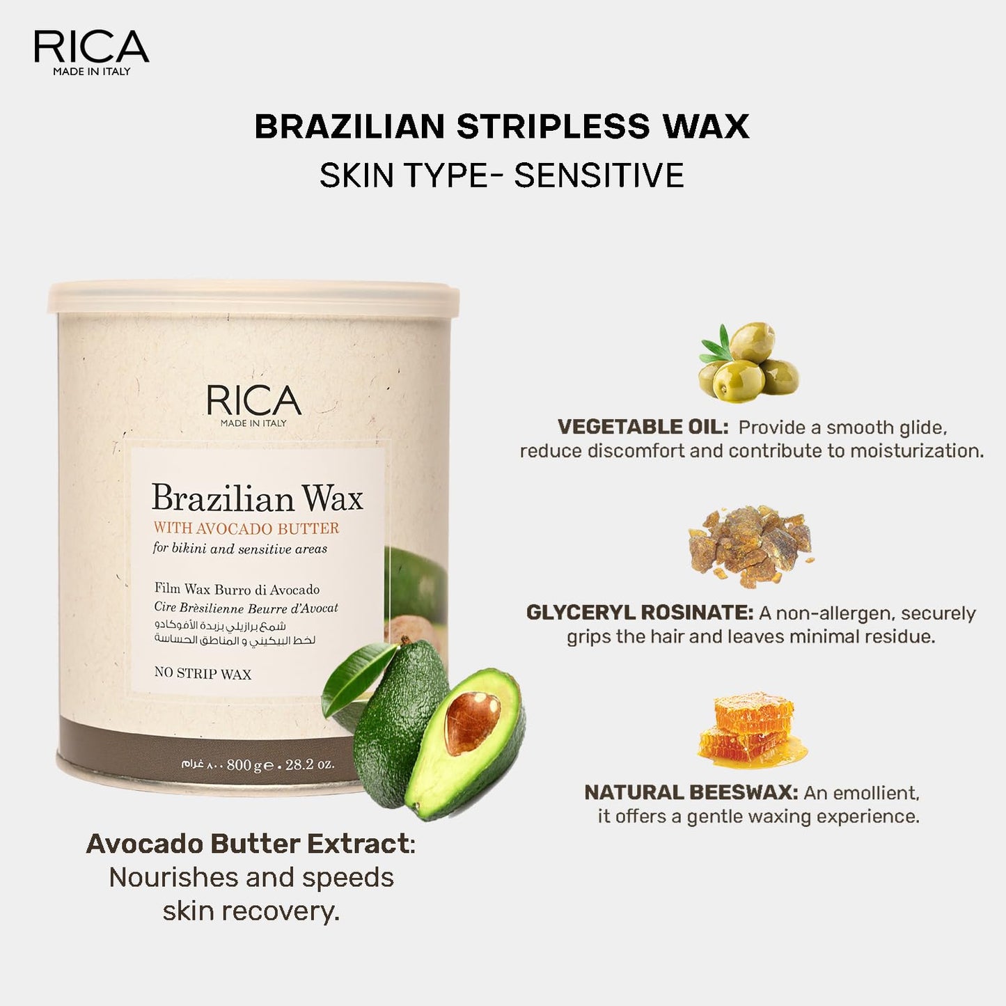 Rica Brazilian Wax 800g