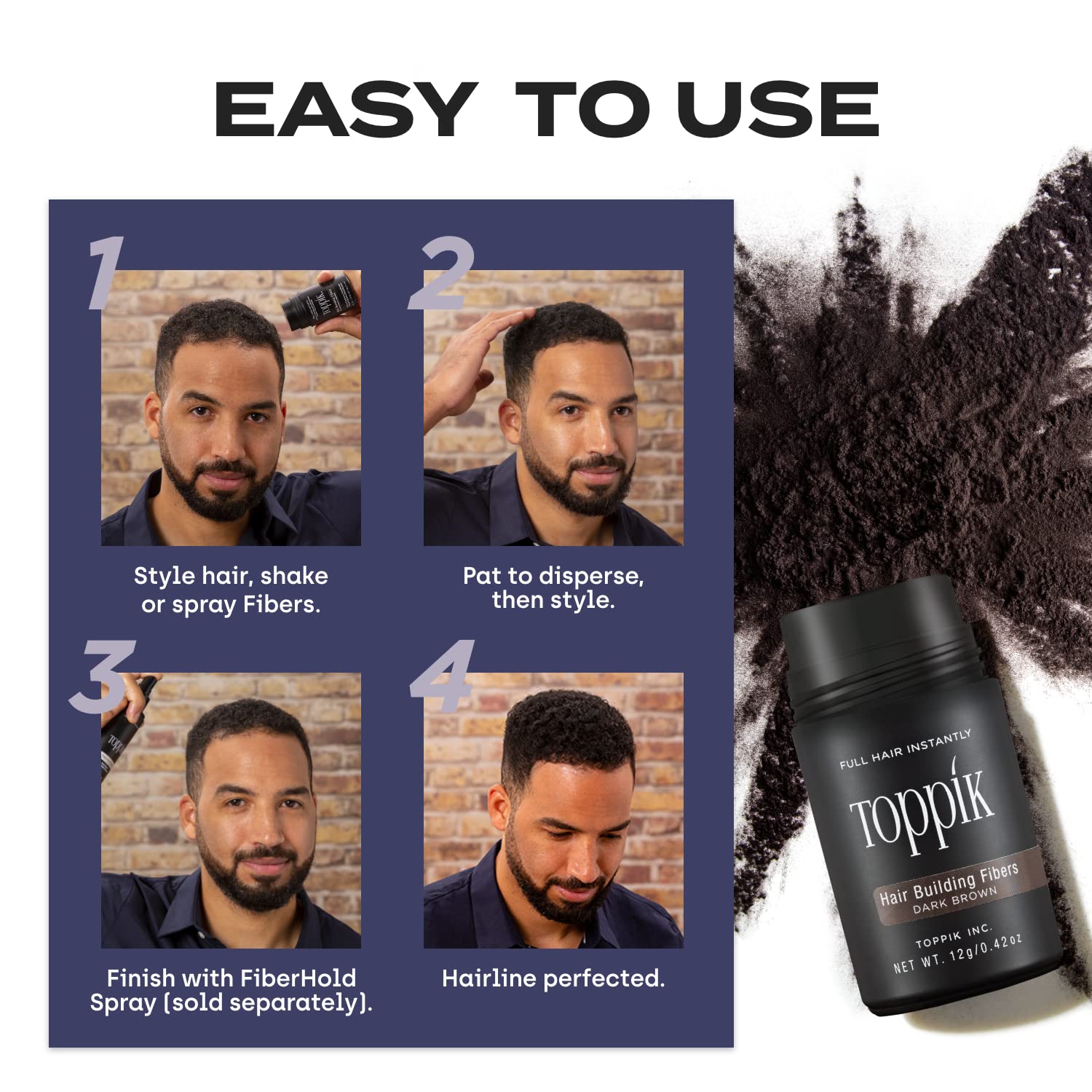 Toppik Hair building Fibers Black