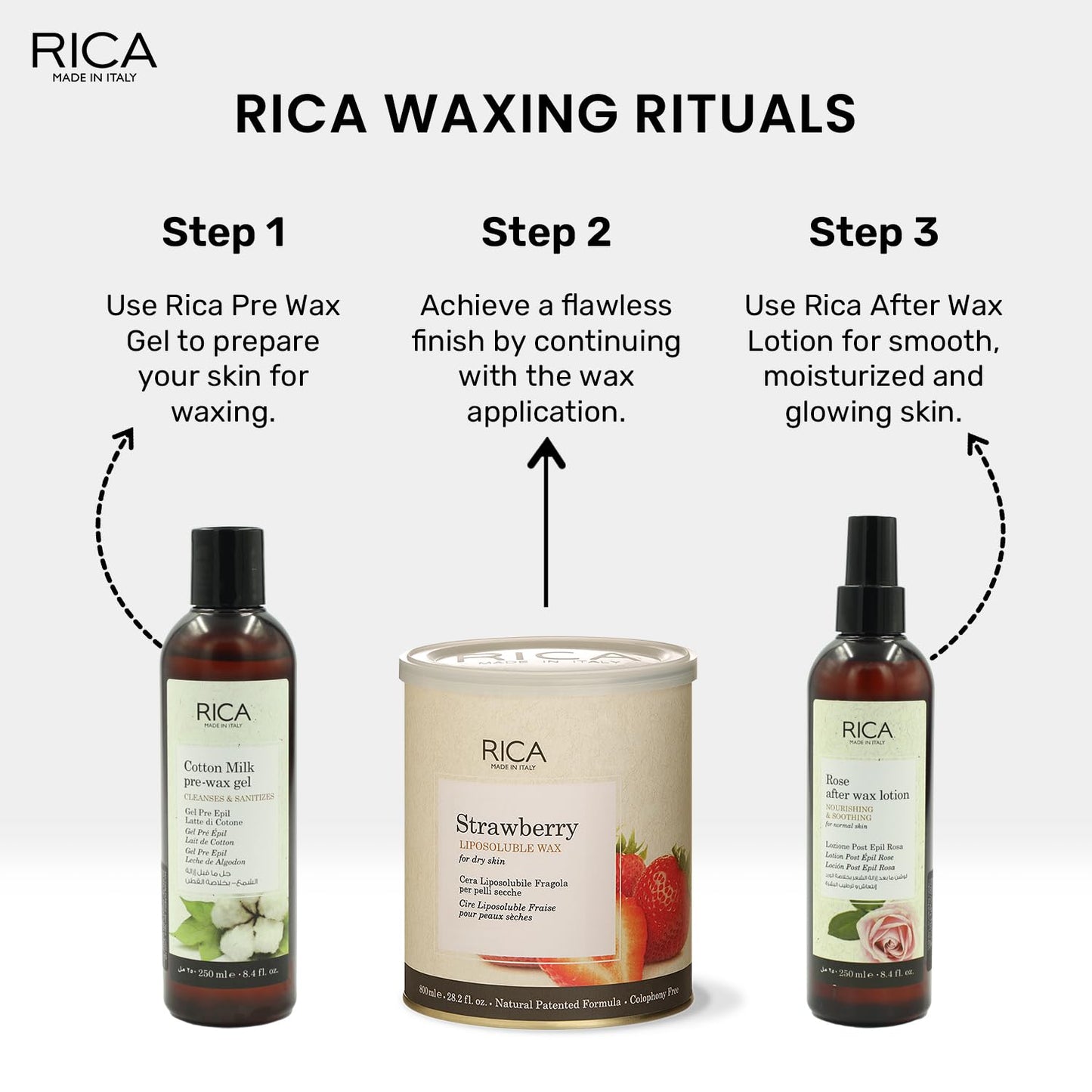 Rica Strawberry Liposoluble Wax 800g