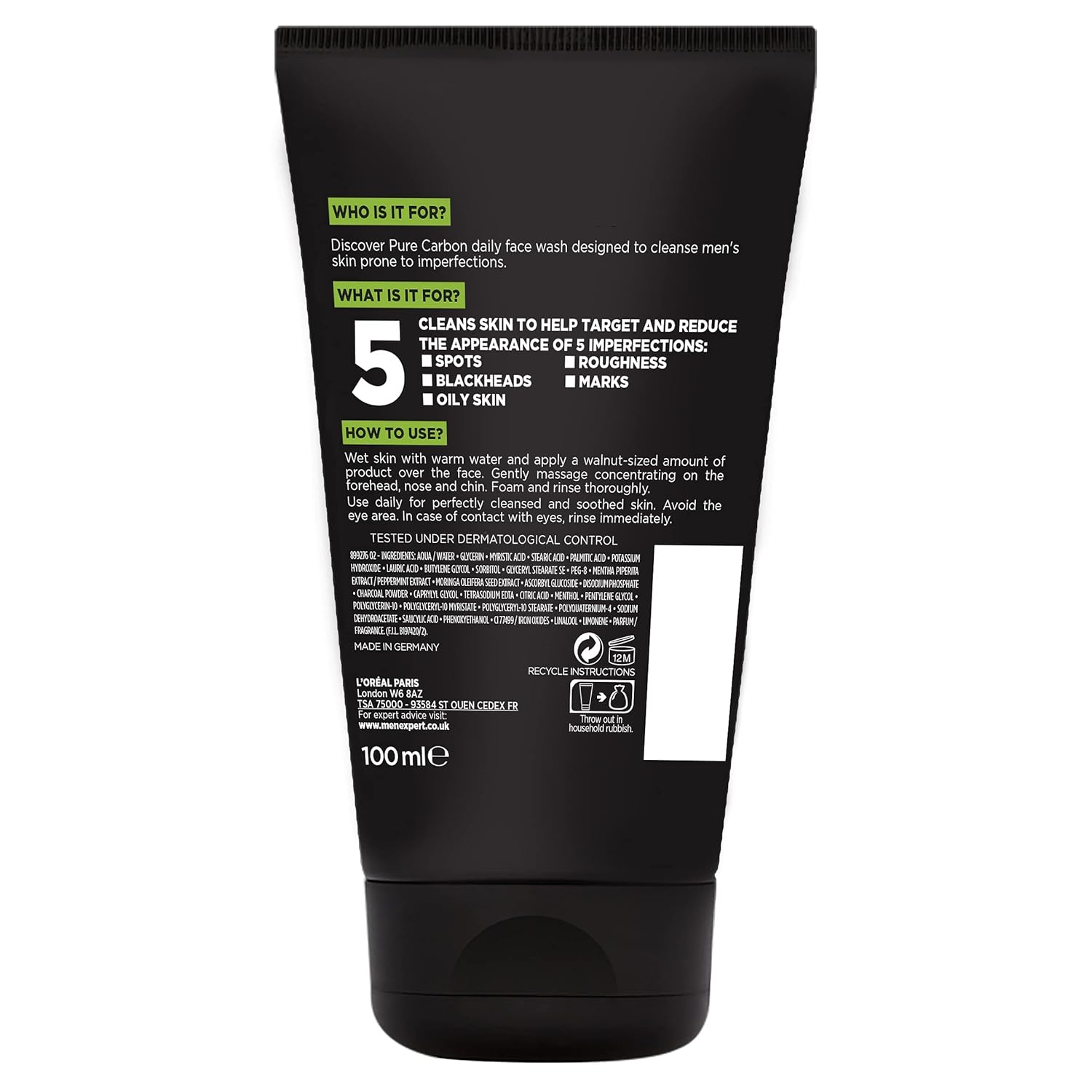 L'Oreal Men Expert Pure Carbon Purifying Daily Face Wash