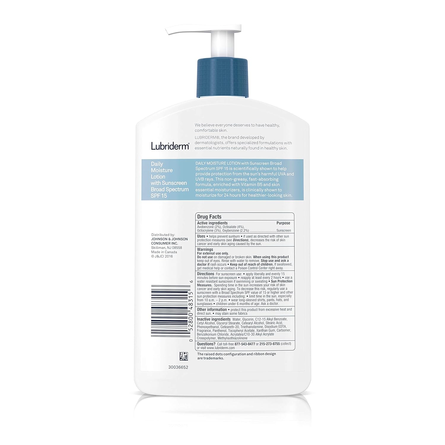 Lubriderm Daily Moisture Lotion with Sunscreen SPF 15