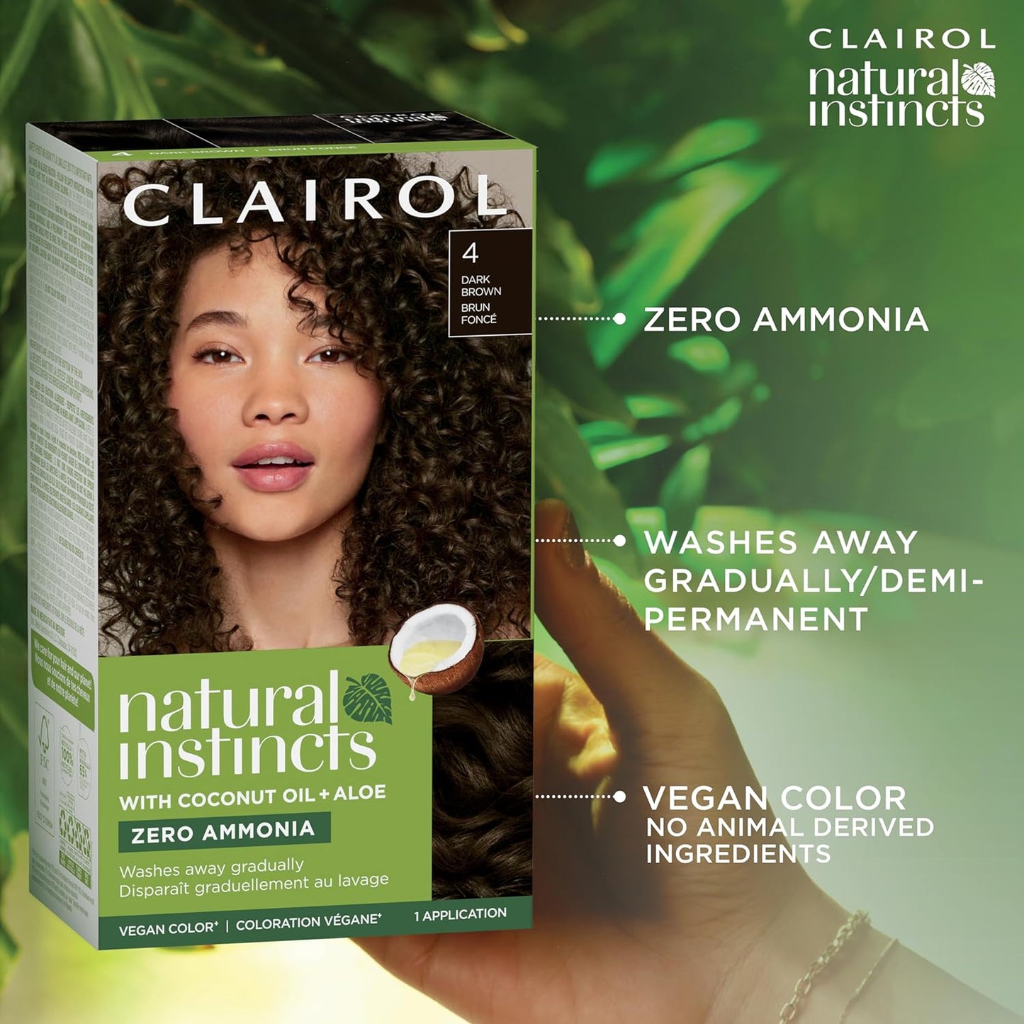 Clairol 4 Dark Brown Natural Instincts