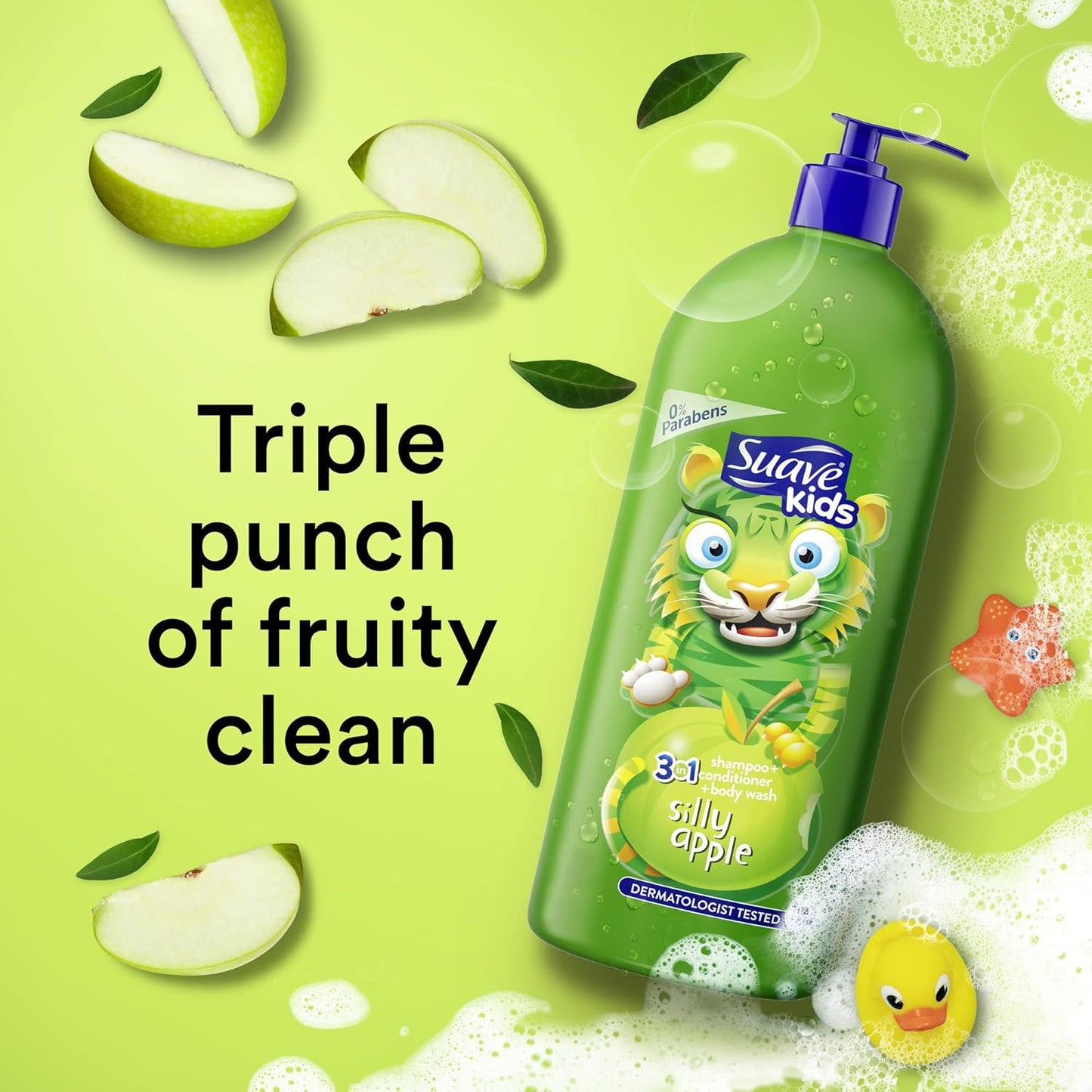 Suave Kids 3in1 Silly Apple Shampoo