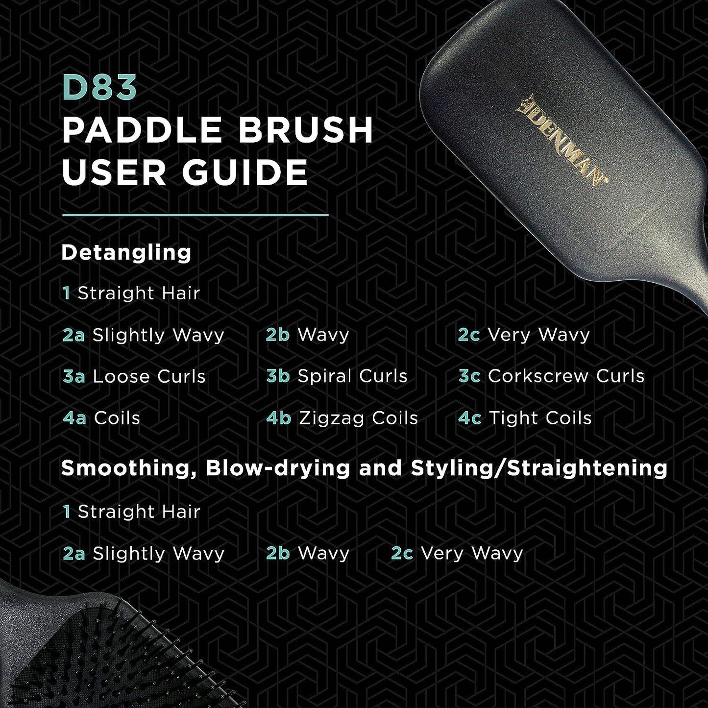 Denman Paddle Brush D83