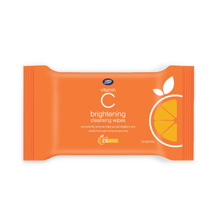 Boots Vitamin C brightening cleansing wipes
