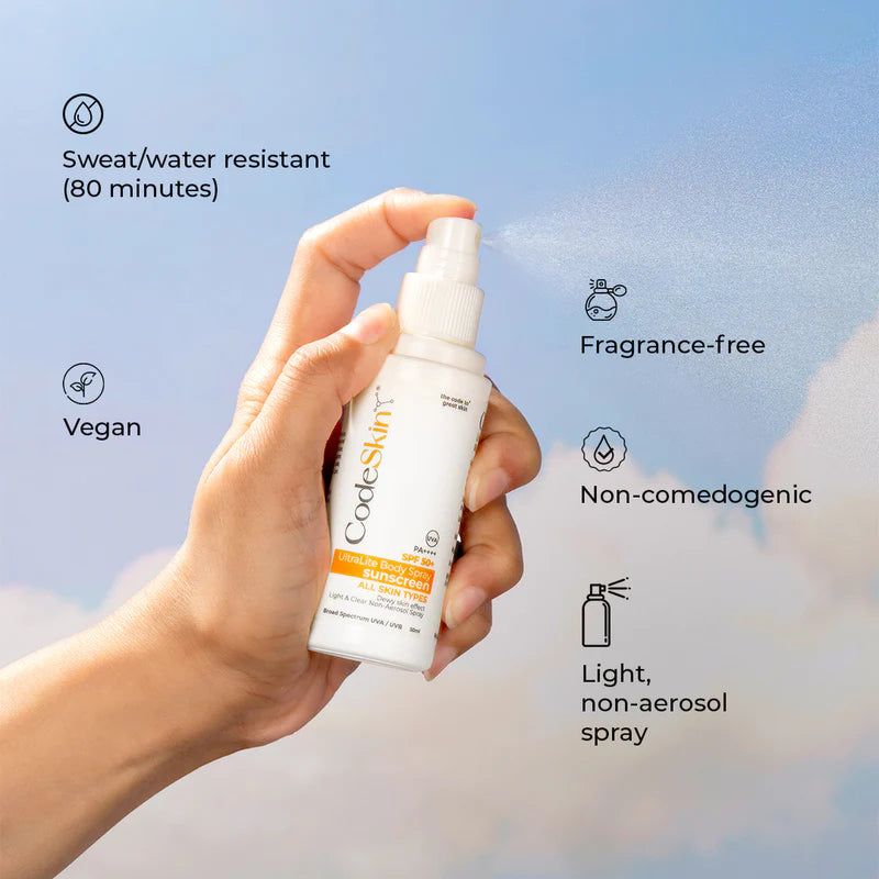 Code Skin SPF 50+ Ultra Lite Body Spray