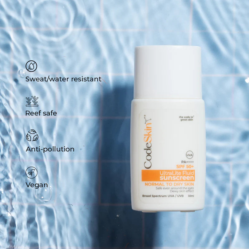 Code Skin SPF 50+ Ultra Light Fluid Sunscreen