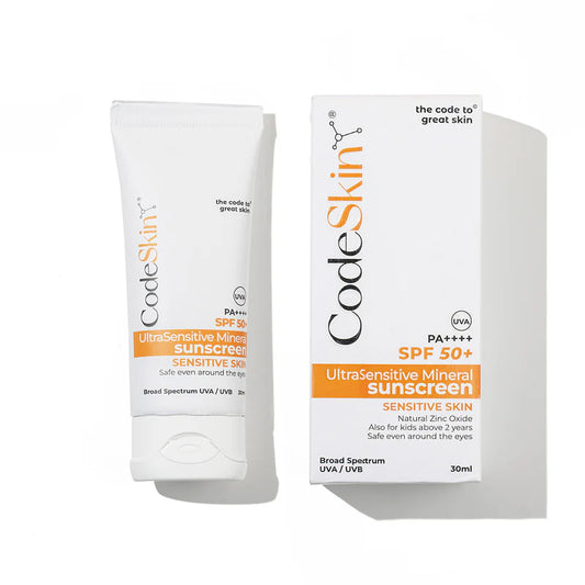 Code Skin SPF 50+ Ultra Sensitive Mineral Sunscreen