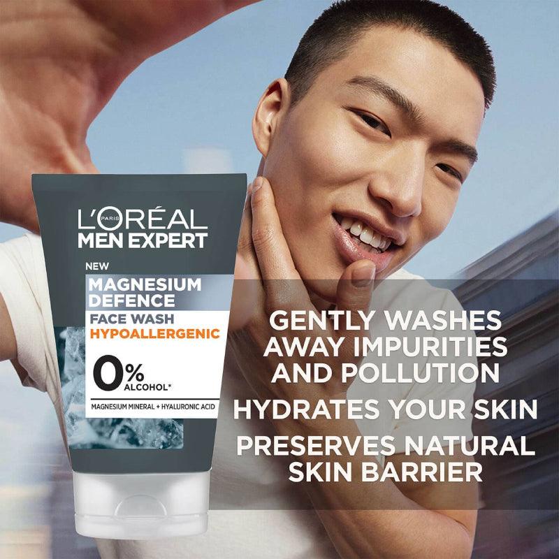 L'oreal Men Expert Magnesium Defence Face Wash 100ml