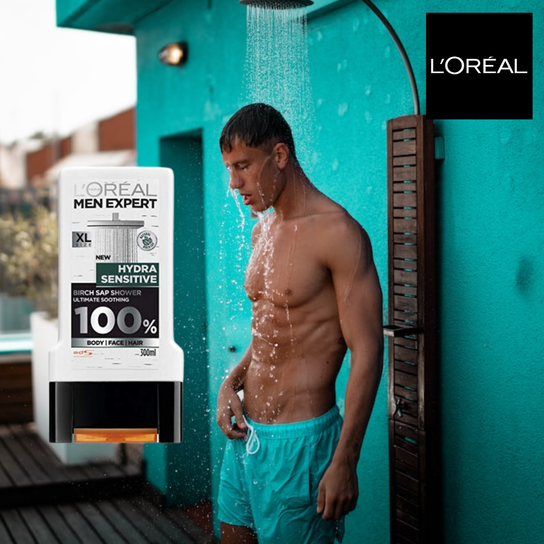 L'Oreal Paris Men Expert Hydra Sensitive Body Wash Shampoo