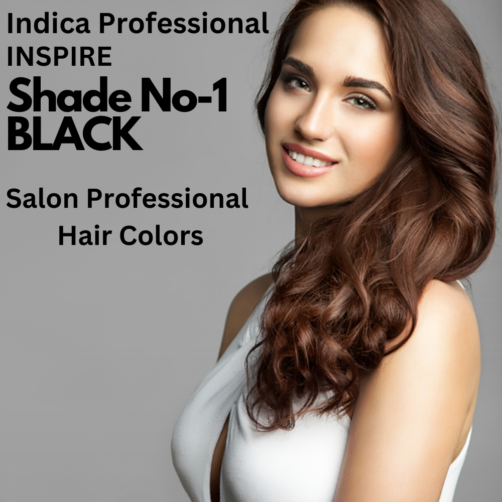 Indica Hair Color Tube with Developer No 1 Black