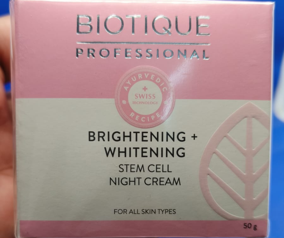 Biotique Professional Brightening+Whitening Stem Cell Night Cream