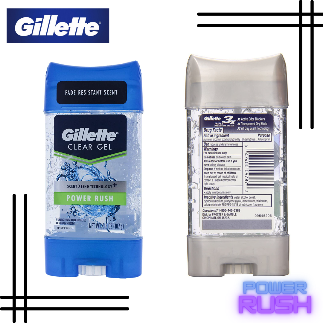 Gillette Clear Gel Power Rush Deordorant