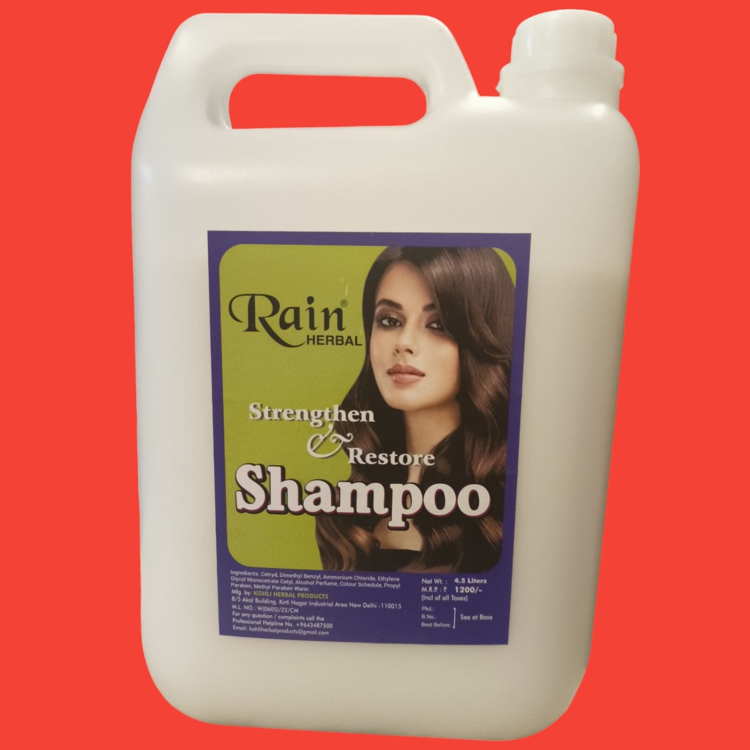 Shampoo Can 4.5 liters Rain Herbal