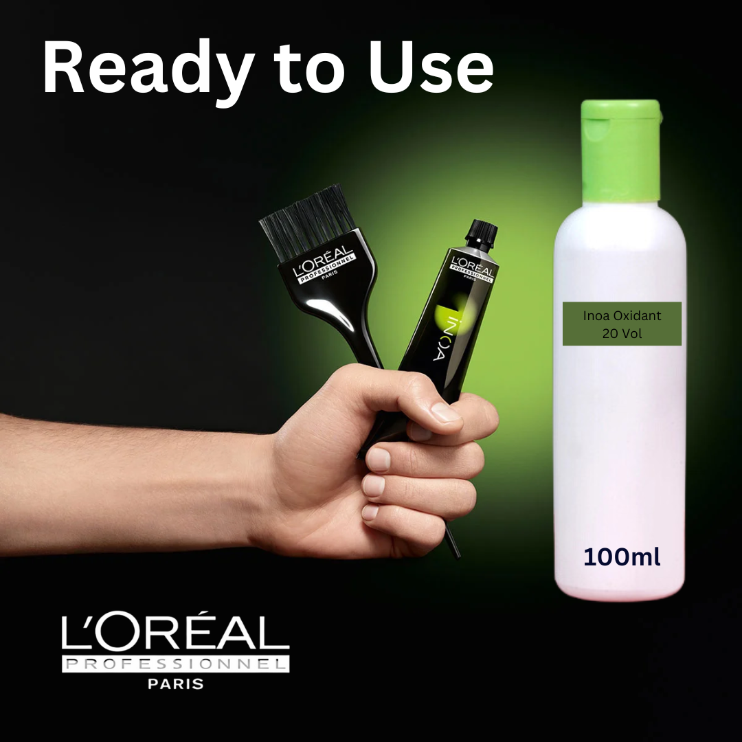L'Oréal Inoa Hair Color 2 Darkest Brown with 100ml Developer & brush