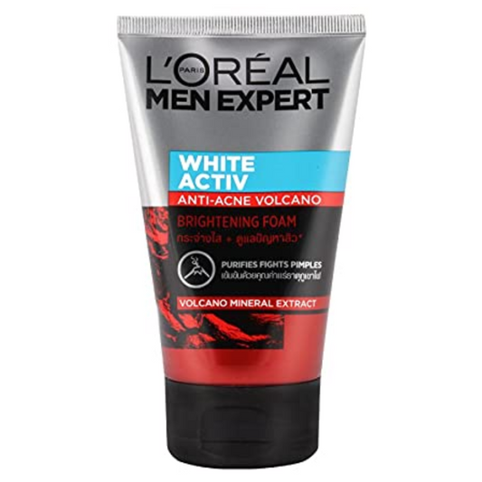 L'Oreal Men Expert White Activ Anti Acne Volcano Brightening Foam