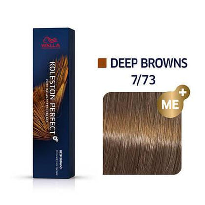 Wella Koleston Perfect 60gm Shade No 7/73 Medium Blonde Brown Gold