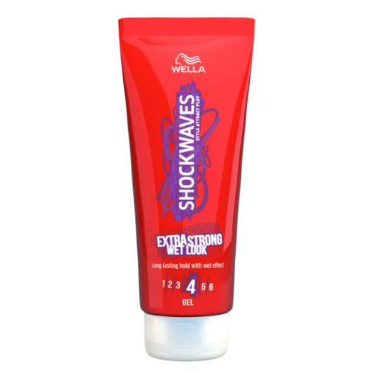 Wella Shockwaves Extra Strong Wet Look Styling Gel