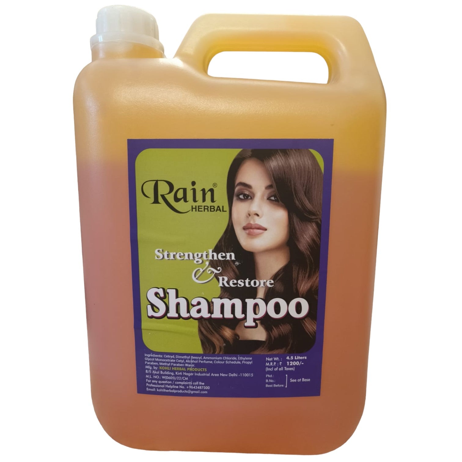 Orange Shampoo Can 4.5 liters Rain Herbal