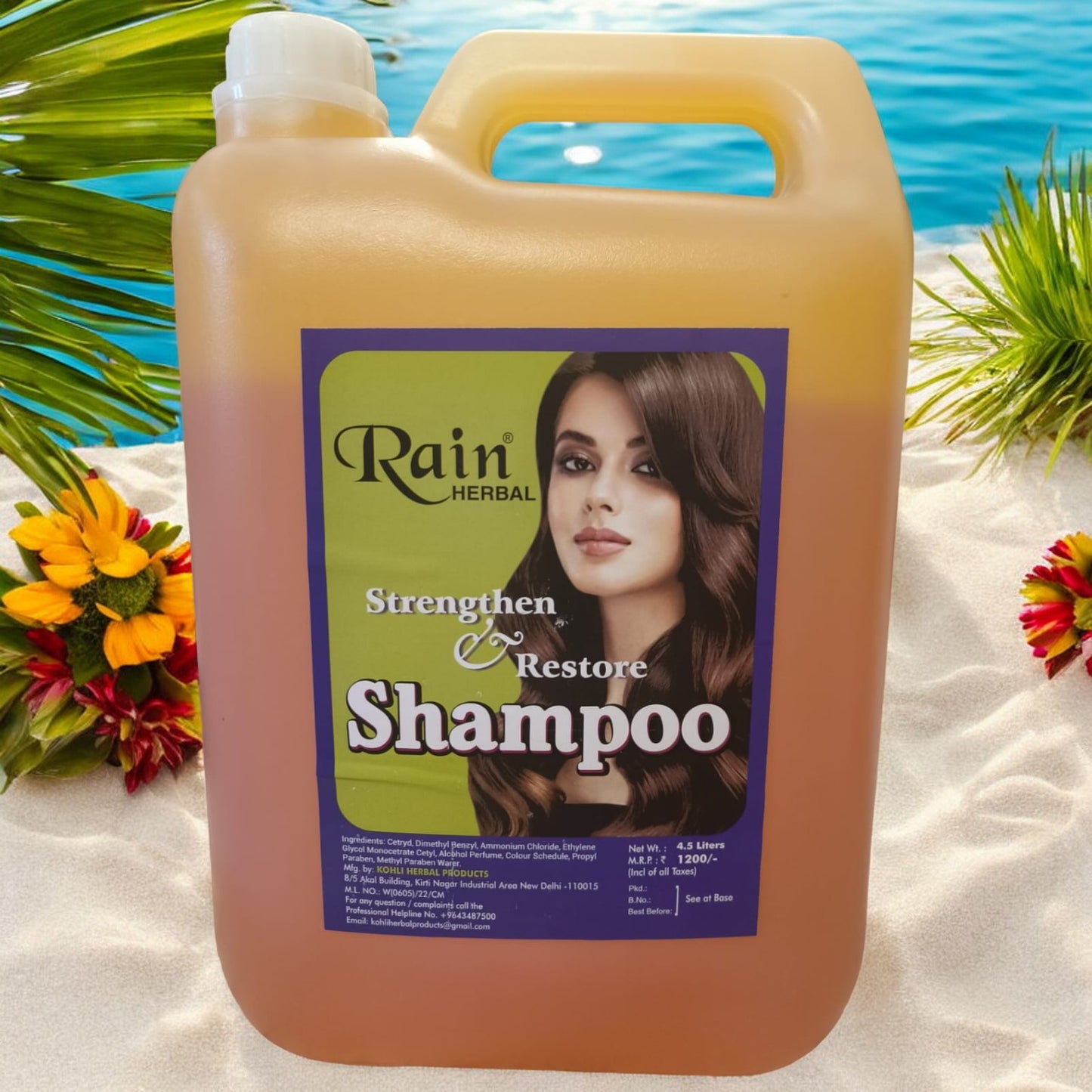 Orange Shampoo Can 4.5 liters Rain Herbal