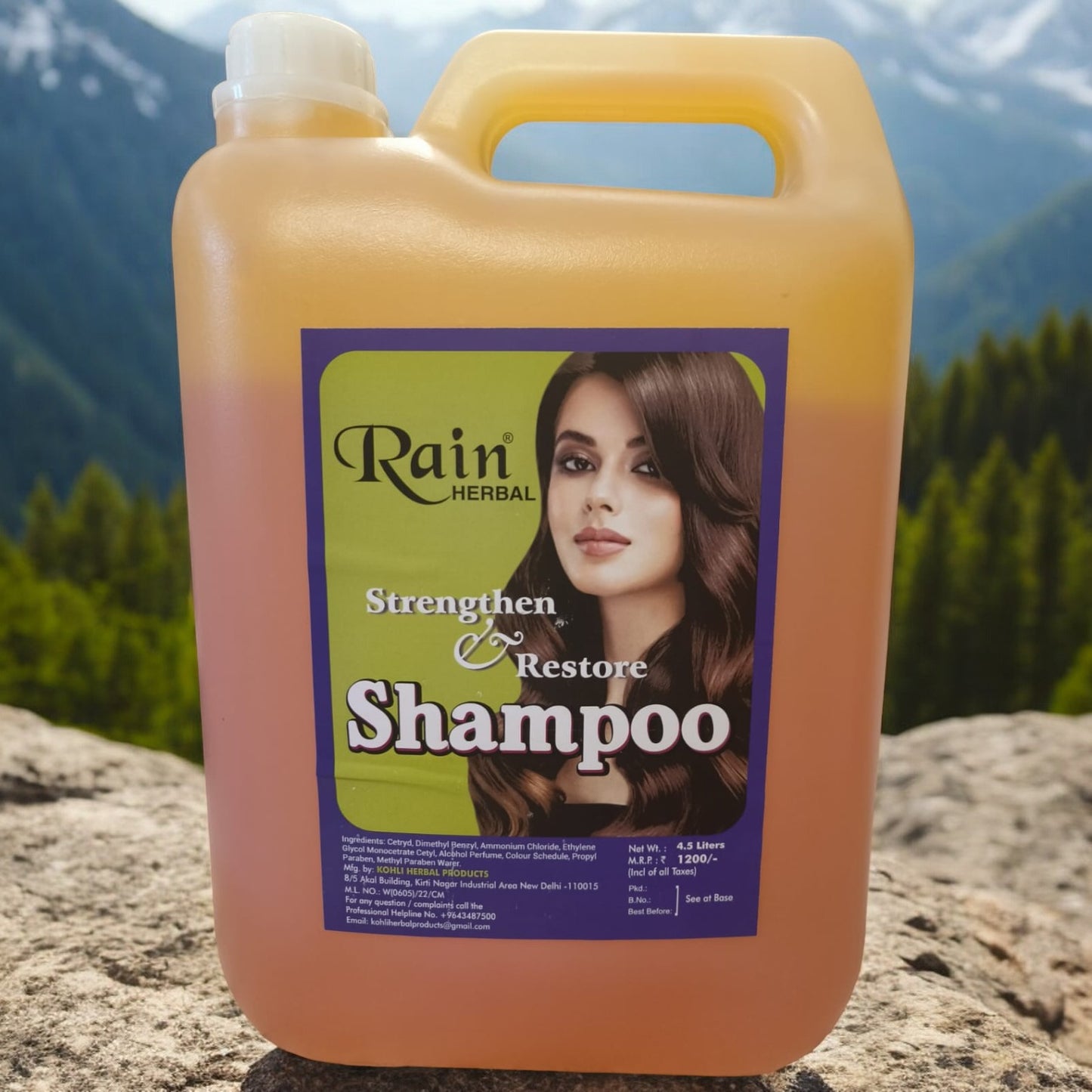 Orange Shampoo Can 4.5 liters Rain Herbal