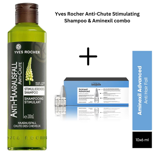 Yves Rocher Anti-Chute Stimulating Shampoo & Aminexil combo