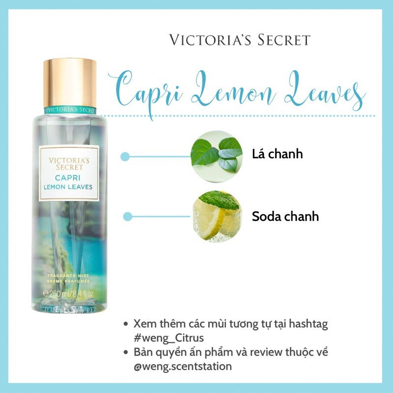 Victoria's Secret Capri Lemon Leaves Mist