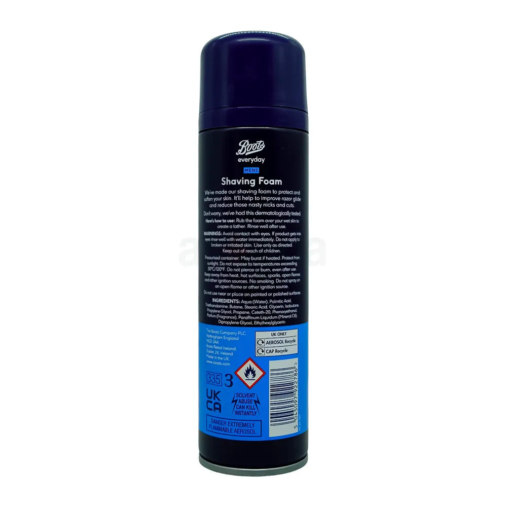 Boots Everyday Mens Shaving Foam