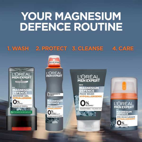 Loreal Men Expert Magnesium Defence Shower Gel for Sensitive Skin