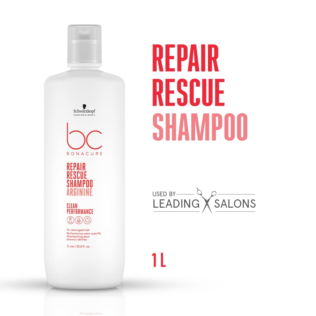 Schwarzkopf Repair Rescue Shampoo 1L with Pump