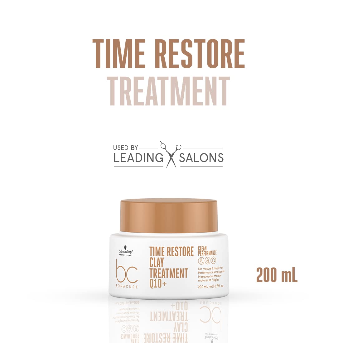 Schwarzkopf Bonacure Time Restore Q10 Clay Treatment 200ml