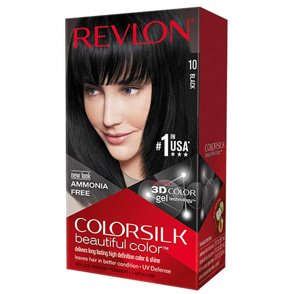 Revlon ColorSilk No.10 Black Noir Ammonia Free