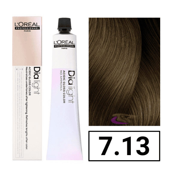 Dia Light 7.13 Ammonia Free Hair Color By Loreal Professional