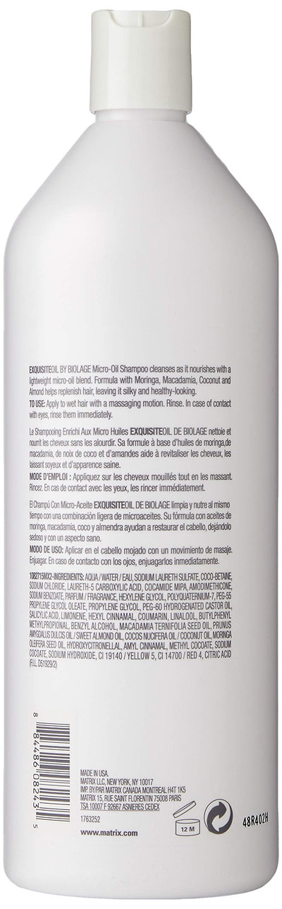 Matrix Biolage Oil Therapy Ultra Nourishing Oil Shampoo 1 L Professional Pack